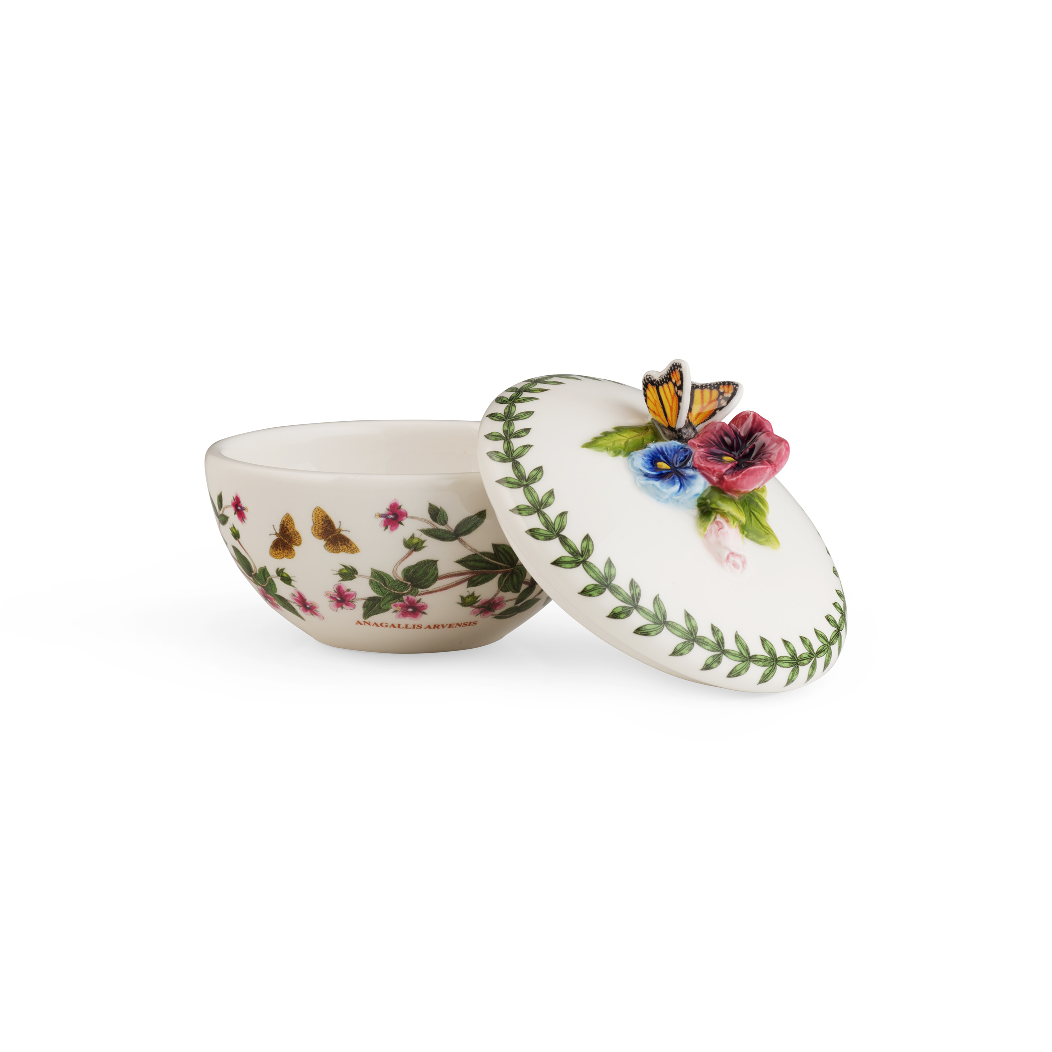 Botanic Garden Bouquet Butterfly Trinket Box image number null